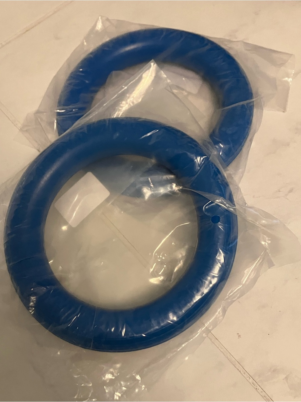 Nami official ringette rings. New Blue